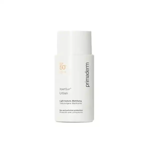 Primaderm XPERTSUN Urban SFP 50+ 50ml, Protector solar facial 50 y antipolución