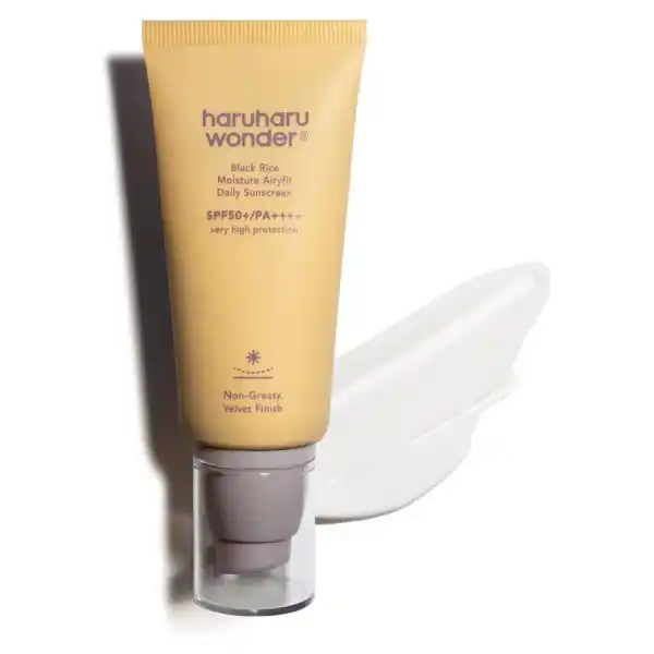 haruharu wonder, Black Rice Moisture Airyfit Daily Sunscreen SPF50+, crema solar de arroz negro