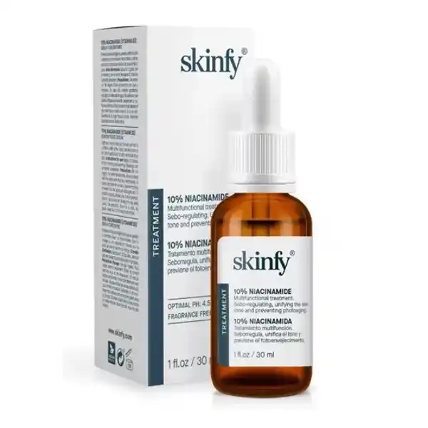 Skinfy Nuevo Sérum B3 Niacinamida textura gel fluido 30ml