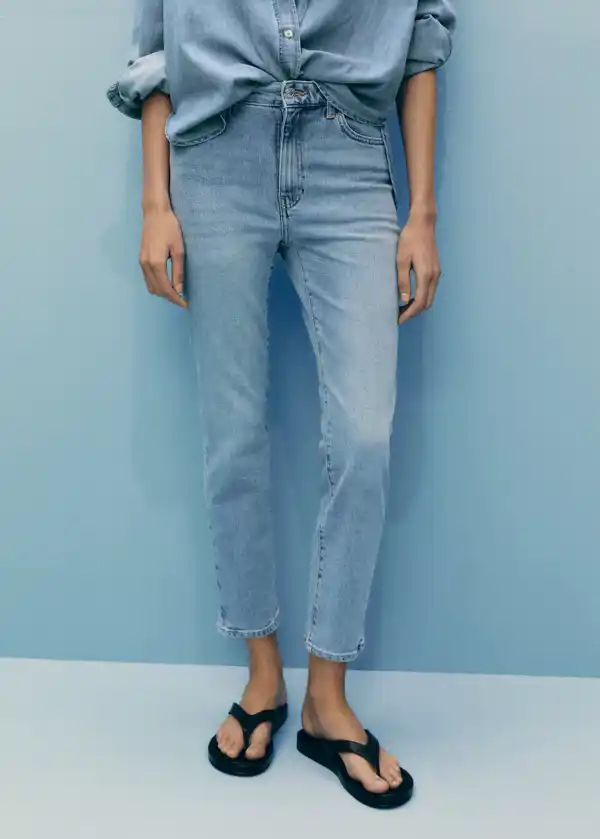 Jeans Claudia slim crop de MANGO