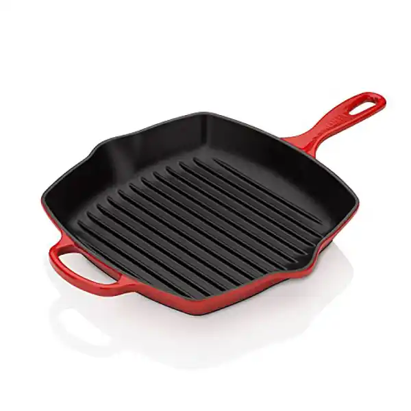 Le Creuset, sartén skillet cuadrada grill de hierro fundido, 26 cm