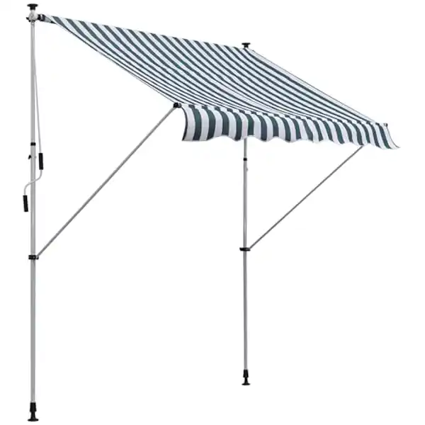 Toldo manual retráctil estampado