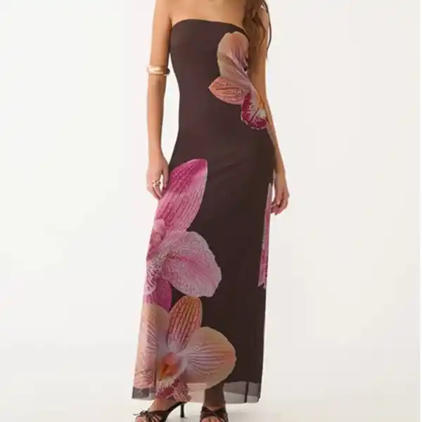 Vestido estampado de Stradivarius