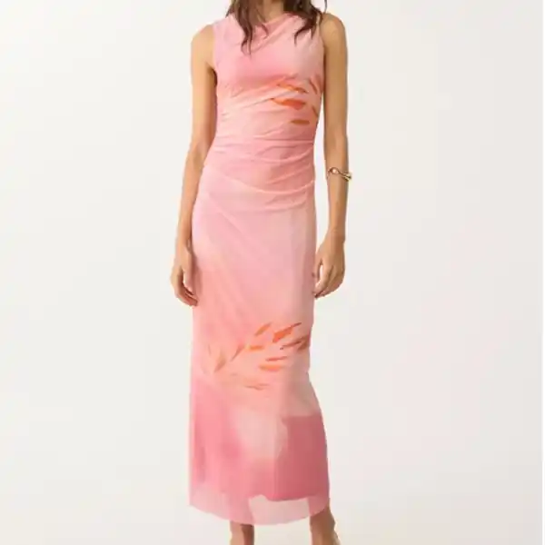 Vestido estampado de Stradivarius