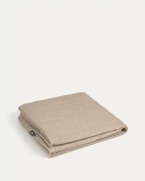 Kave Home | Funda para sofá Blok de 3 plazas con lino beige