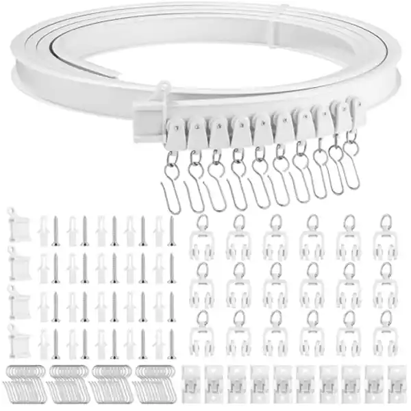   Riel de cortina de techo flexible