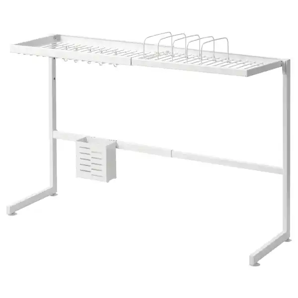 SKYGGFISK Escurreplatos - blanco/extensible