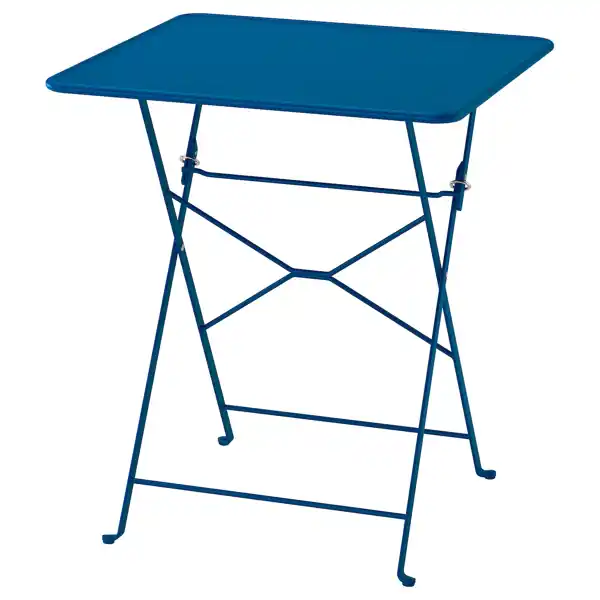 SUNDSÖ Mesa - azul oscuro exterior 65x65 cm