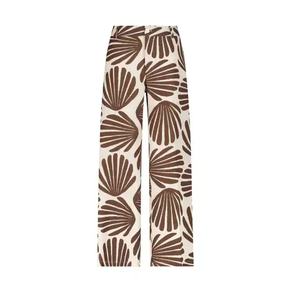 Pantalón de vestir de algodón y lino