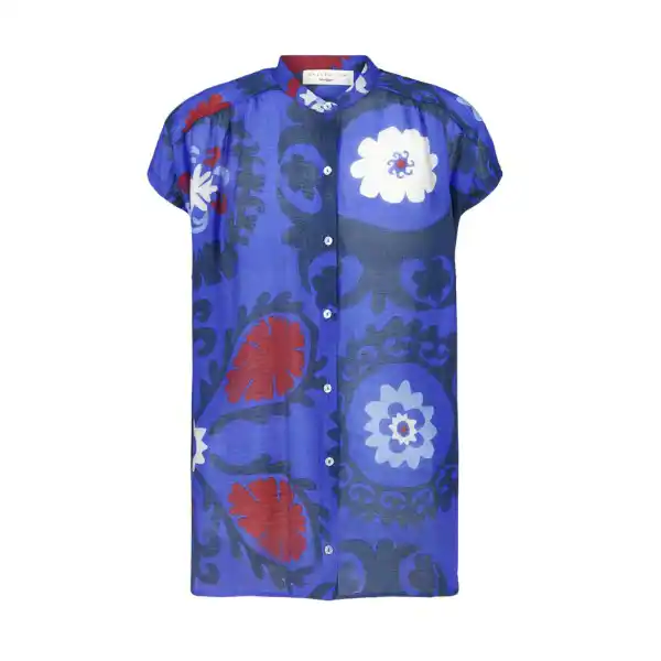 Blusa manga corta estampado flores