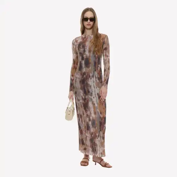 Vestido midi estampado