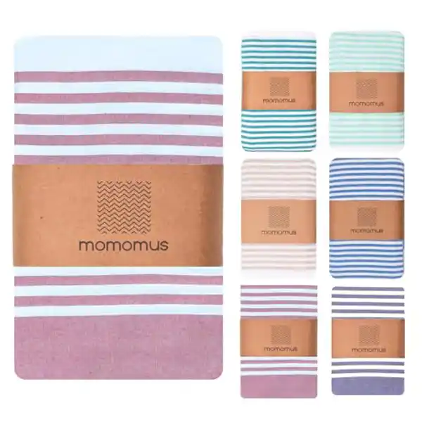 MOMOMUS Fouta XXL, toalla de playa antiarena, 210x240 cm
