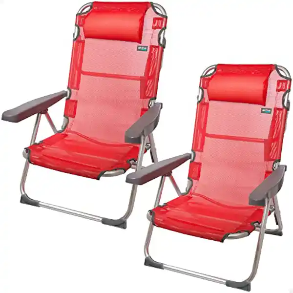 Aktive, pack de 2 sillas plegables con cojín
