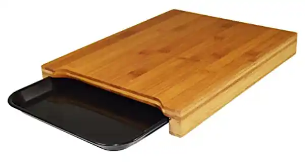 Tabla de cortar con bandeja extraíble