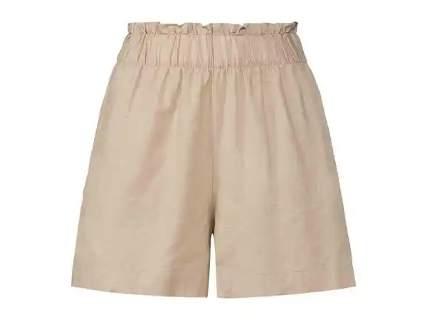 Pantalón corto de lino para mujer