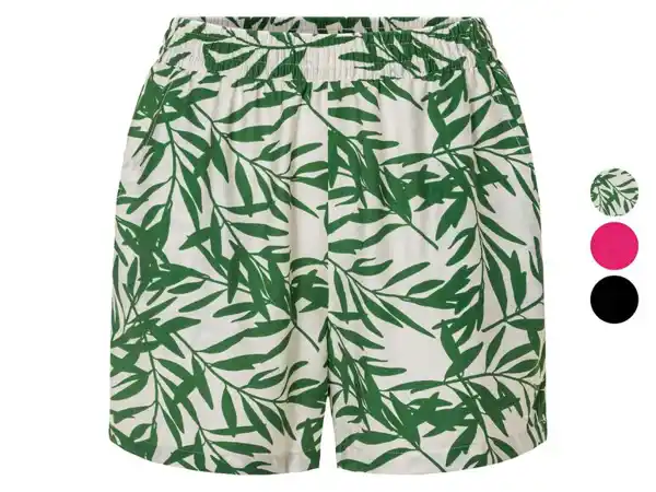 Pantalón corto para mujer estampado tropical