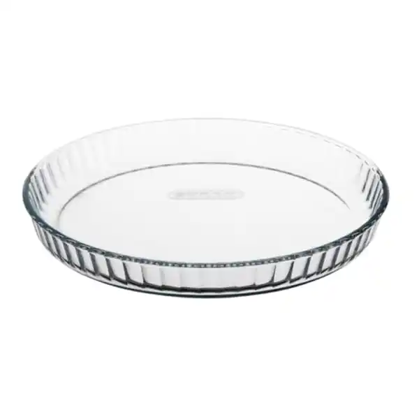 Pyrex Classic, molde de vidro planco para tartas (28cm) 