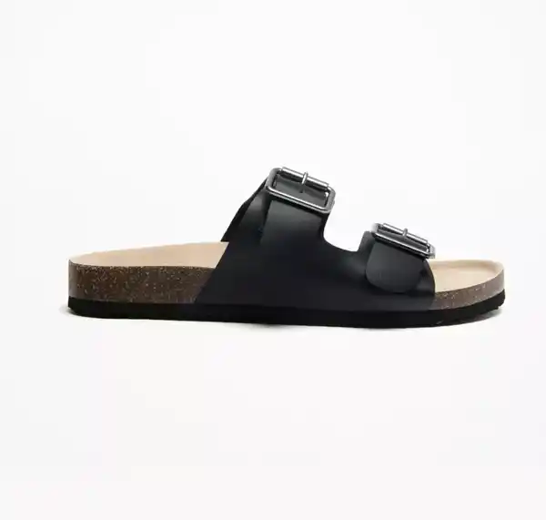 Lefties, sandalias planas con doble hebilla