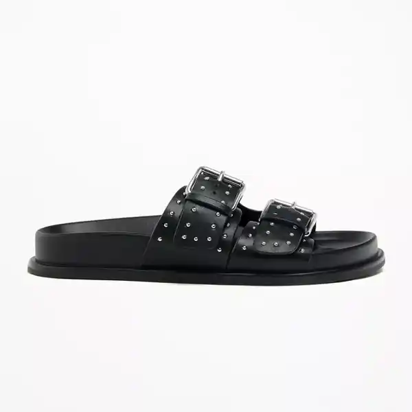 Lefties sandalia plana tachas