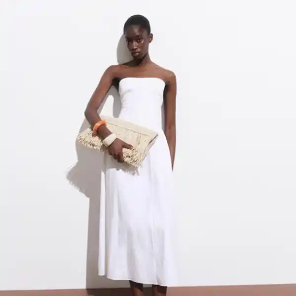 Vestido blanco de Mango