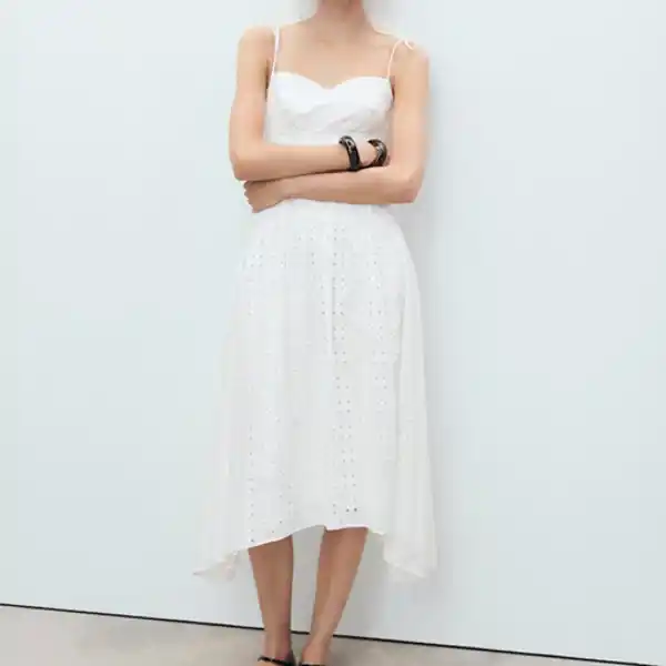 Vestido blanco de Mango