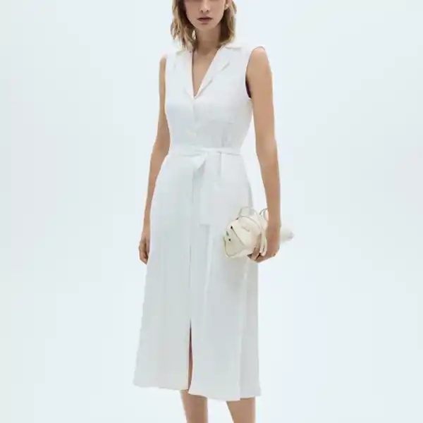 Vestido blanco de Mango