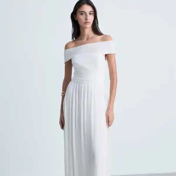 Vestido blanco de Mango