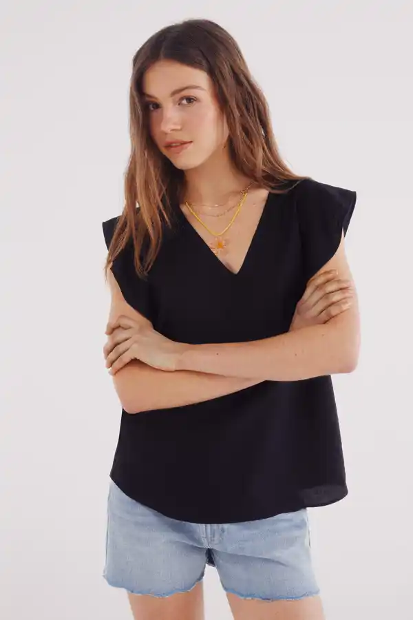 Springfield, blusa con volantes