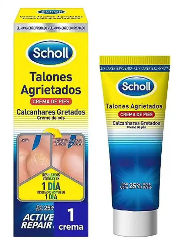 Scholl, crema reparadora para talones agrietados 