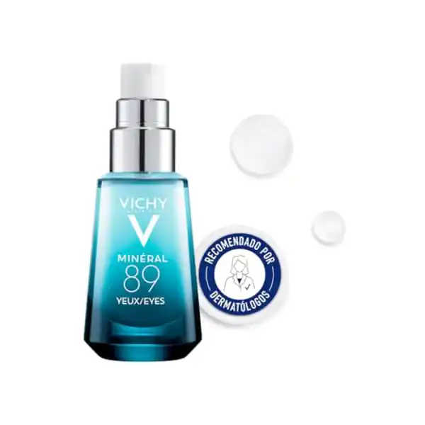 Vichy Minéral 89, contorno de ojos reparador fortificante, 15 ml