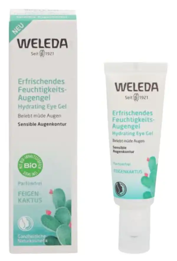 Weleda HydraGel, ojos refrescante de extracto de cactus, 10 ml