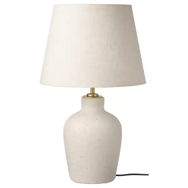 Lámpara de mesa, hueso cerámica/beige
