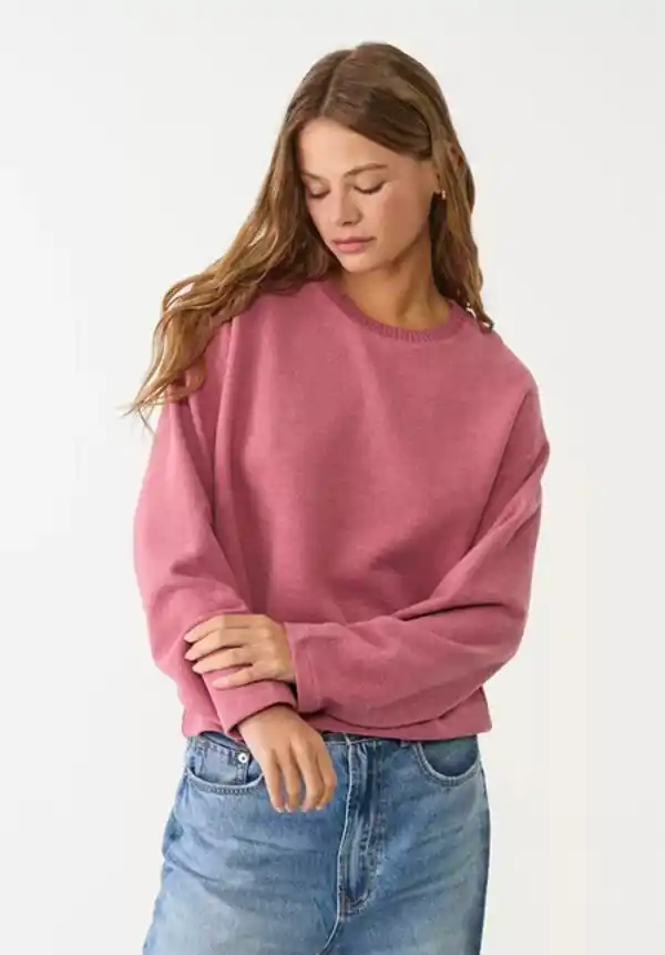Sudadera rosa maquillaje