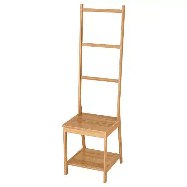 Silla con toallero - bambú