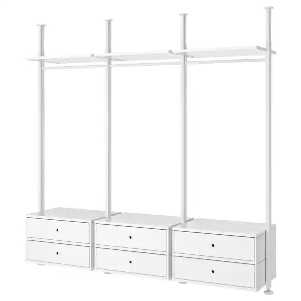 ELVARLI Combinación armario (258x51x222-350 cm)