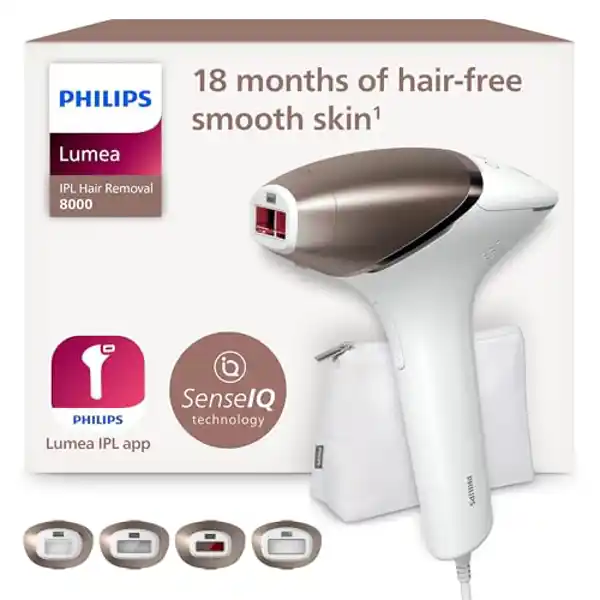 Philips Serie 8000, depiladora luz pulsada Lumea