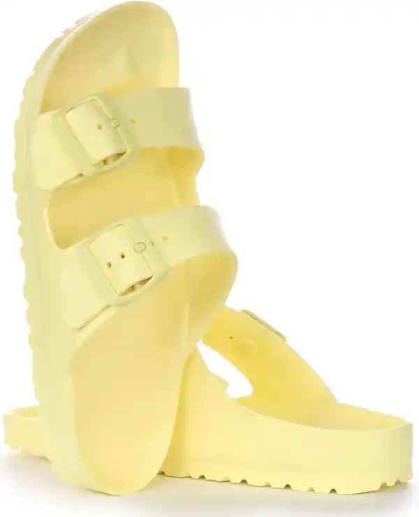 Birkenstock Arizona, sandalias planas amarillo mantequilla