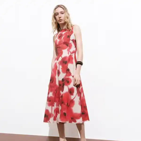 Vestido de flores de Mango