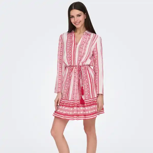 Vestido estampado manga larga de jdy