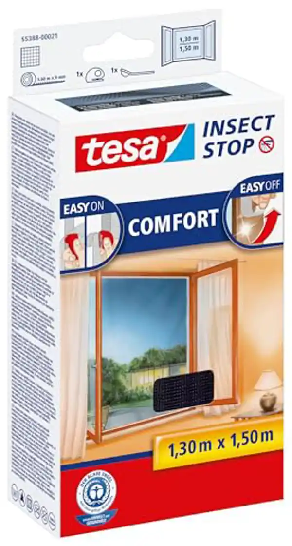 Malla mosquitera para ventanas (130x150 cm)