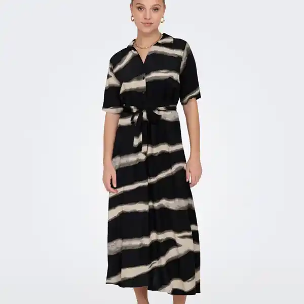 jdy, vestido midi camisero con cinturón