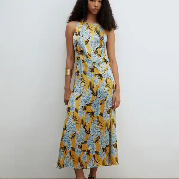 Sfera, vestido halter botones