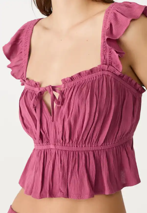 Top boho de Stradivarius