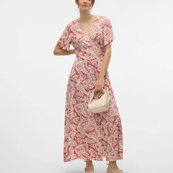 Vero Moda, vestido largo cruzado