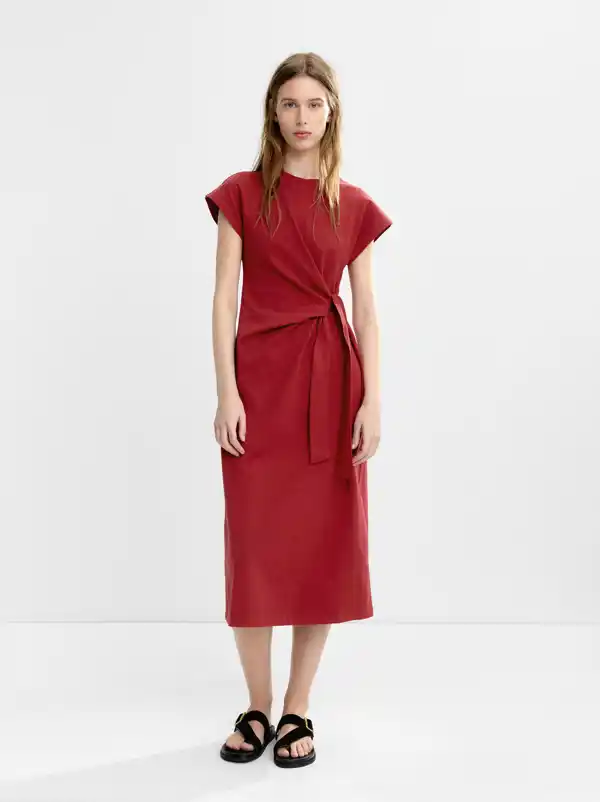 Vestido drapeado de Parfois
