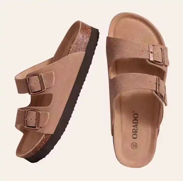 Eyriphy, sandalias antideslizantes planas consuela de corcho