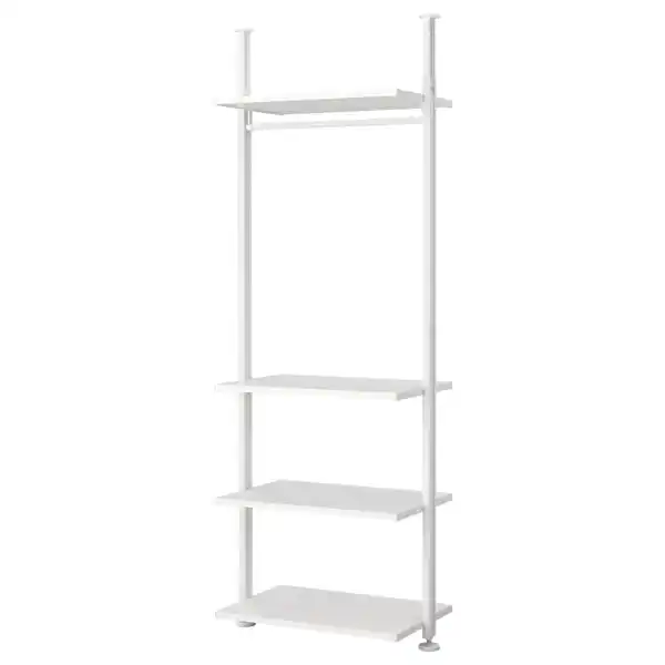 ELVARLI Combinación armario - blanco 92x51x222-350 cm