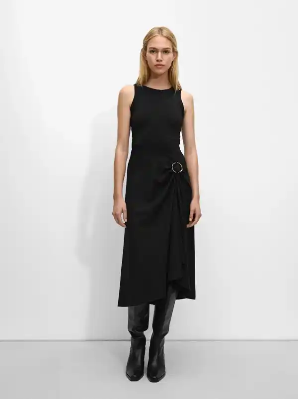 Vestido drapeado de Parfois