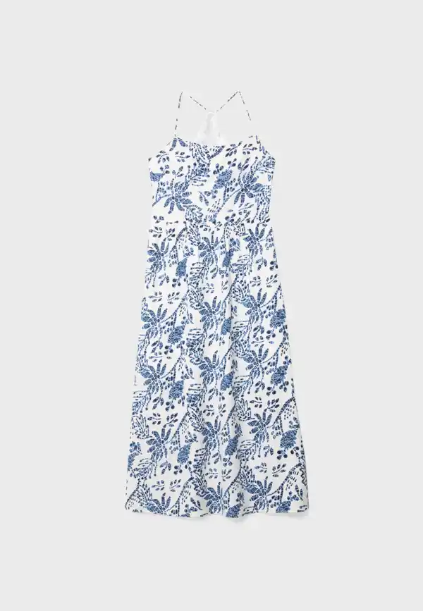 Stradivarius Vestido midi espalda descubierta