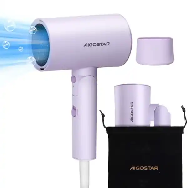 Aigostar Secador de Pelo para Viajes 